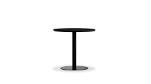 Mobital DTA-HPIN-BLAC-ROUND - HALFPINT    Round  Dining Table  Black Commercial Grade MDF,  Black Powder Coated Steel Base