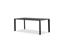 Mobital DTA-PLAN-BLAC-SOOT - PLANK      Dining Table  Black Soot  Solid Teak top,  Solid Teak Legs