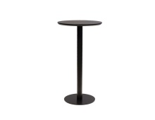 Mobital DTB-HPIN-BLAC-ROUND - HALFPINT    Round  Bar Table  Black Commercial Grade MDF,  Black Powder Coated Steel Base