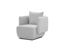 Mobital LAR-PROB-HEAT-2 - PROBE      Lounge Chair Heather Grey  Fabric