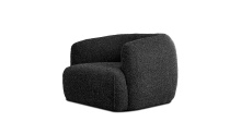 Mobital LCH-SABA-BLAC-RIBWE - SABA      Lounge Chair Black  Rib Weave Fabric