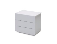 Mobital NI3-VEX9-MWHI- - VEX    Night Table 3-Drawer White Matte