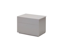 Mobital NIG-VEX9-MSTO- - VEX    Night Table 2-Drawer Stone Matte / Soft Close Drawers