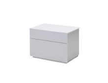 Mobital NIG-VEX9-MWHI- - VEX    Night Table 2-Drawer White Matte / Soft Close Drawers