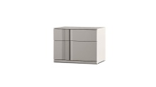 Mobital NIL-CARB-MSTO- - CARBON    Night Table 2-Drawer LSF Stone Matte / Soft Closing Drawers
