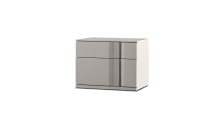 Mobital NIR-CARB-MSTO- - CARBON    Night Table 2-Drawer RSF Stone Matte / Soft Closing Drawers