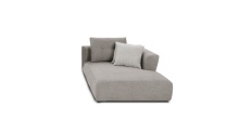 Mobital SEC-COMO-BIBE-CHRSF - COMO      Chaise RSF Birch Beige Base/ Bone Rib Weave Cushion Fabric