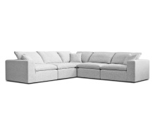 Mobital SEC-NIMB-MONO-5PCS - NIMBUS    5 Piece  Sectional Monochrome Chanel Tweed