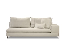 Mobital SEC-PLAT-STON-RAF - PLATEAU      RAF 2-Seater  Stone Wheat Fabric Black Powder Coated  Legs