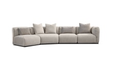 Mobital SER-MAAR-DETA-4PCS - MAARTEN    RAF   Sectional Desert Taupe Tweed Fabric  4 piece
