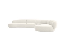 Mobital SER-MORI-ALAB-4PCS - MORITZ     4-Piece Chaise Facing Right   Sectional Alabaster Fabric