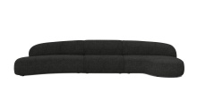 Mobital SER-MORI-LICO-3PCS - MORITZ     3-Piece Chaise Facing Right   Sectional Licorice Boucle Fabric