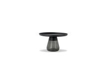 Mobital WCO-DUVE-MBLA-SMOK - DUVERRE      Coffee Table Black Aluminum Smoke Glass