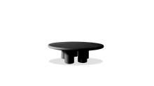 Mobital WCO-ELEP-DUBL-ROUND - ELEPHANT    Round  Coffee Table Dusk Black MicroSkin  Indoor-Outdoor
