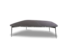 Mobital WCO-FLIN-MBLA-LARGE - FLINT    Large  Coffee Table Black Marble Black Metal Legs