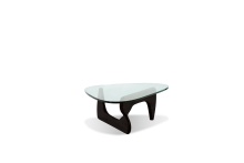 Mobital WCO-NATU-BLAC-19MM - NATURA      Coffee Table Clear 19 mm Glass Solid Ash Painted Black Base