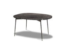 Mobital WCO-TUKT-BLAC-SMALL - TUKTUK    Small  Coffee Table Black Marble Edge/Black Iron Legs