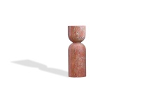 Mobital WEN-APOT-REDT-TALL9 - APOTHECARY    Tall  End Table Red Travertine