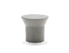 Mobital WEN-BORA-GREY- - BORACAY    End Table Grey Fiber Cement Epoxy,  Solid Surface Base Indoor-Outdoor