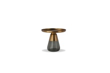 Mobital WEN-DUVE-BRAS-SMOK - DUVERRE      End Table Brass Aluminum Smoke Glass