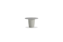 Mobital WEN-EDEM-GREY-LOW - EDEM    Low  End Table  Silver Grey Travertine   Silver Taupe Micro Cement Base