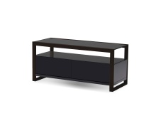 Mobital WTV-BRAN-BLAC-BLA39 - BRANDO      Media Unit Matte Black HDF, Black Glass and Steel 39"