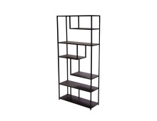 Mobital WWU-BOOK-BLAC- - BOOKER      Bookshelf Black Industrial Metal Black Powder Coated