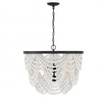 Savoy House M100101GRORB - 5-Light Chandelier in White with Oil Rubbed Bronze