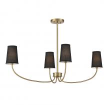 Savoy House M100104NB - 4-Light Chandelier in Natural Brass