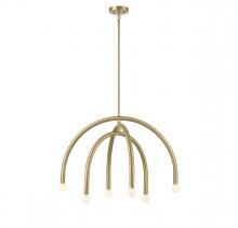 Savoy House M100115NB - 6-Light Chandelier in Natural Brass
