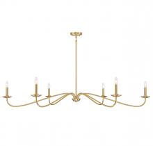 Savoy House M100119NB - 6-Light Chandelier in Natural Brass