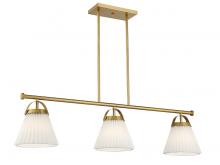 Savoy House M100125NB - 3-Light Linear Chandelier in Natural Brass