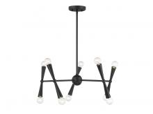 Savoy House M100128MBK - 10-Light Chandelier in Matte Black