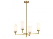 Savoy House M100129NB - 4-Light Chandelier in Natural Brass