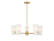 Savoy House M100130NB - 5-Light Chandelier in Natural Brass