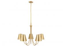 Savoy House M100142NB - 5-Light Chandelier in Natural Brass
