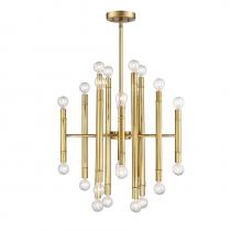 Savoy House M10040NB - 24-Light Chandelier in Natural Brass
