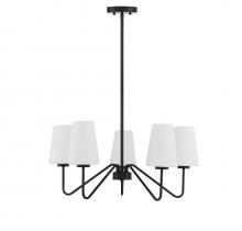Savoy House M10060MBK - 5-Light Chandelier in Matte Black