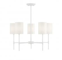 Savoy House M10067BQW - 5-Light Chandelier in Bisque White