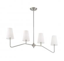 Savoy House M10078BN - 4-Light Linear Chandelier in Brushed Nickel