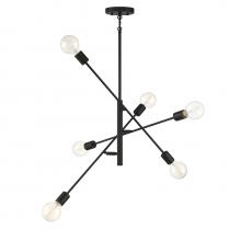 Savoy House M10084MBK - 6-Light Chandelier in Matte Black