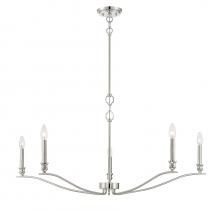 Savoy House M10086PN - 5-Light Chandelier in Polished Nickel