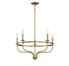 Savoy House M10087NB - 5-Light Chandelier in Natural Brass