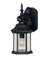 Savoy House Meridian CA M50056BK - 1-Light Outdoor Wall Lantern in Black