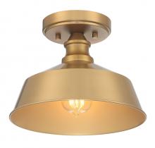 Savoy House M60068NB - 1-Light Ceiling Light in Natural Brass