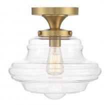 Savoy House M60069NB - 1-Light Ceiling Light in Natural Brass