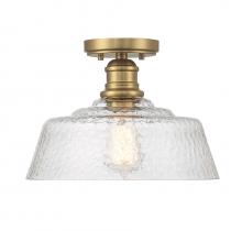 Savoy House M60070NB - 1-Light Ceiling Light in Natural Brass
