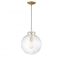 Savoy House M70068NB - 1-Light Mini Pendant in Natural Brass