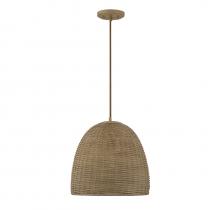 Savoy House M70107NWIC - 1-Light Pendant in Natural Wicker