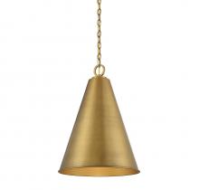 Savoy House M70112NB - 1-Light Pendant in Natural Brass